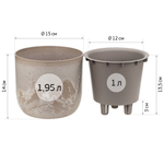Кашпо МИКРИТ D=150см 1 л со вставкой 15*15*14 см М3264