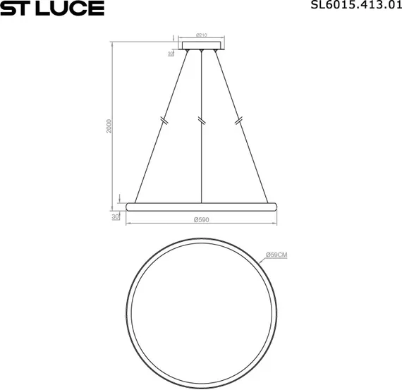 Подвесной светильник Satellite SL6015.413.01 ST Luce