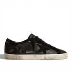 Женские Кеды Super-Star in black nappa with black suede star and heel tab