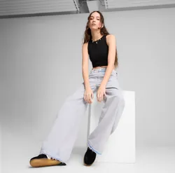 Топ женский PUMA WARDROBE ESS Ribbed Crop Top