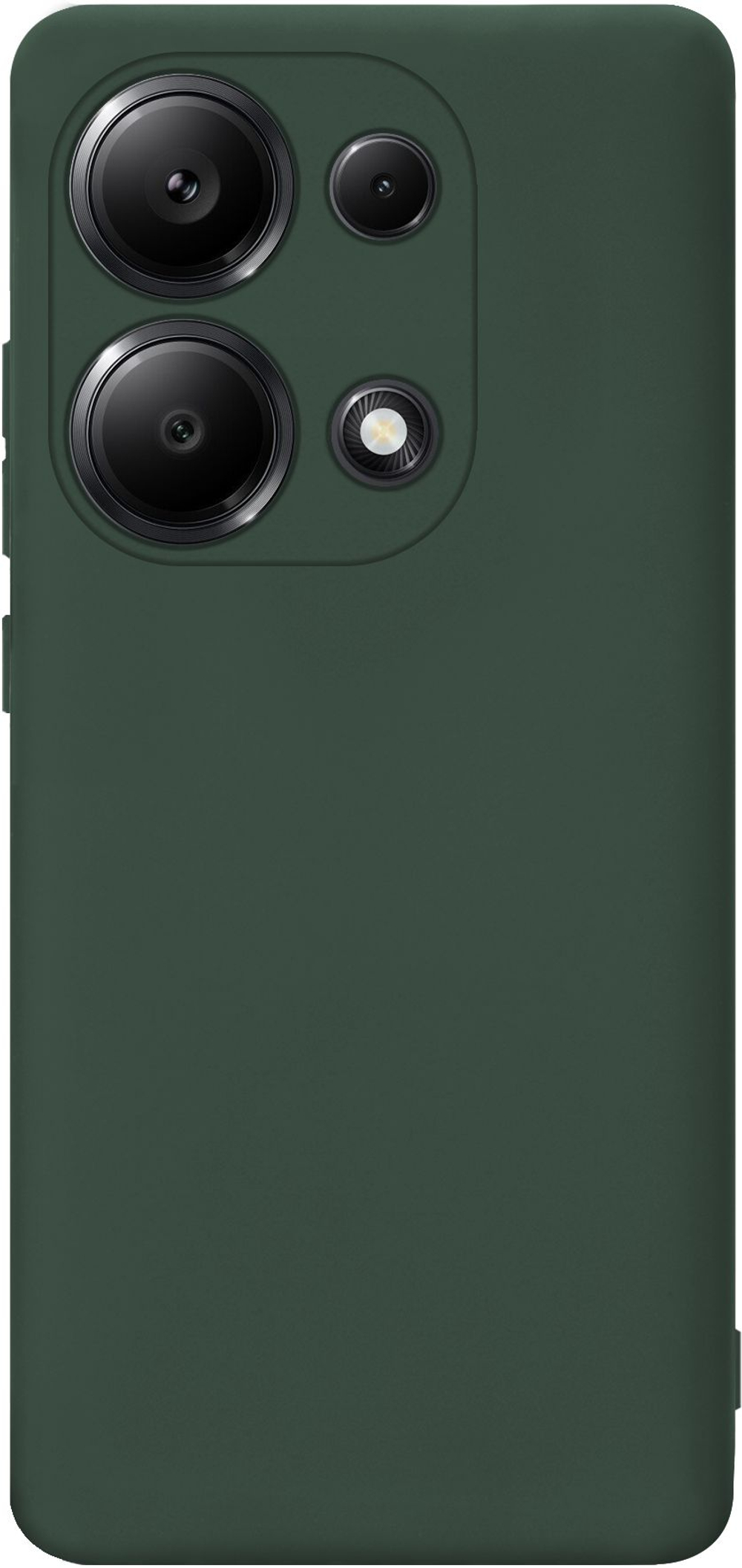 Мягкий Soft Touch чехол из силикона для XIAOMI REDMI NOTE 13 PRO 4G / POCO M6 PRO 4G с бархатной подкладкой
