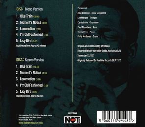 John Coltrane / Blue Train (Mono And Stereo Versions)(2CD)