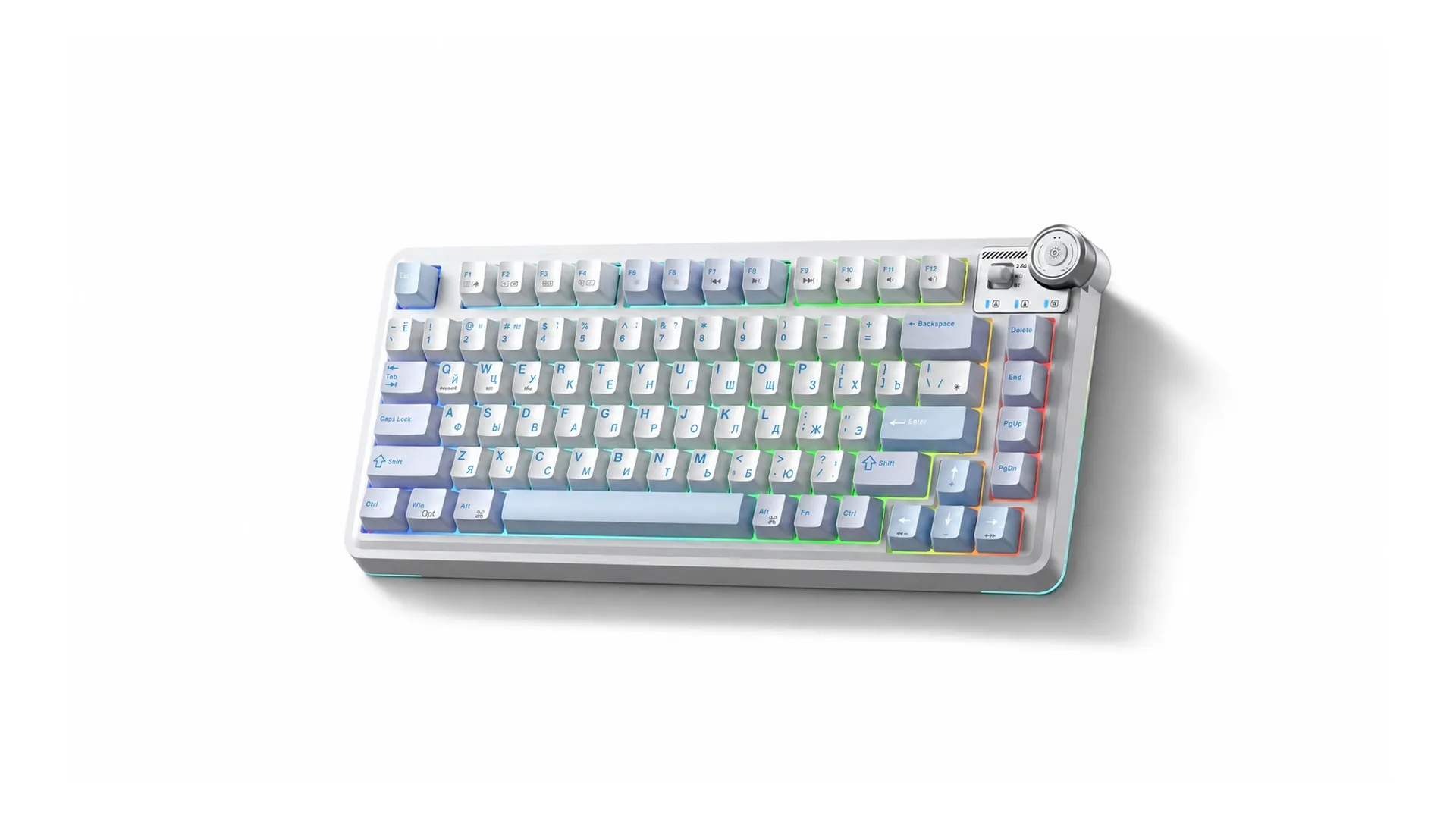 AULA AU75 White Blue — студийное фото 02