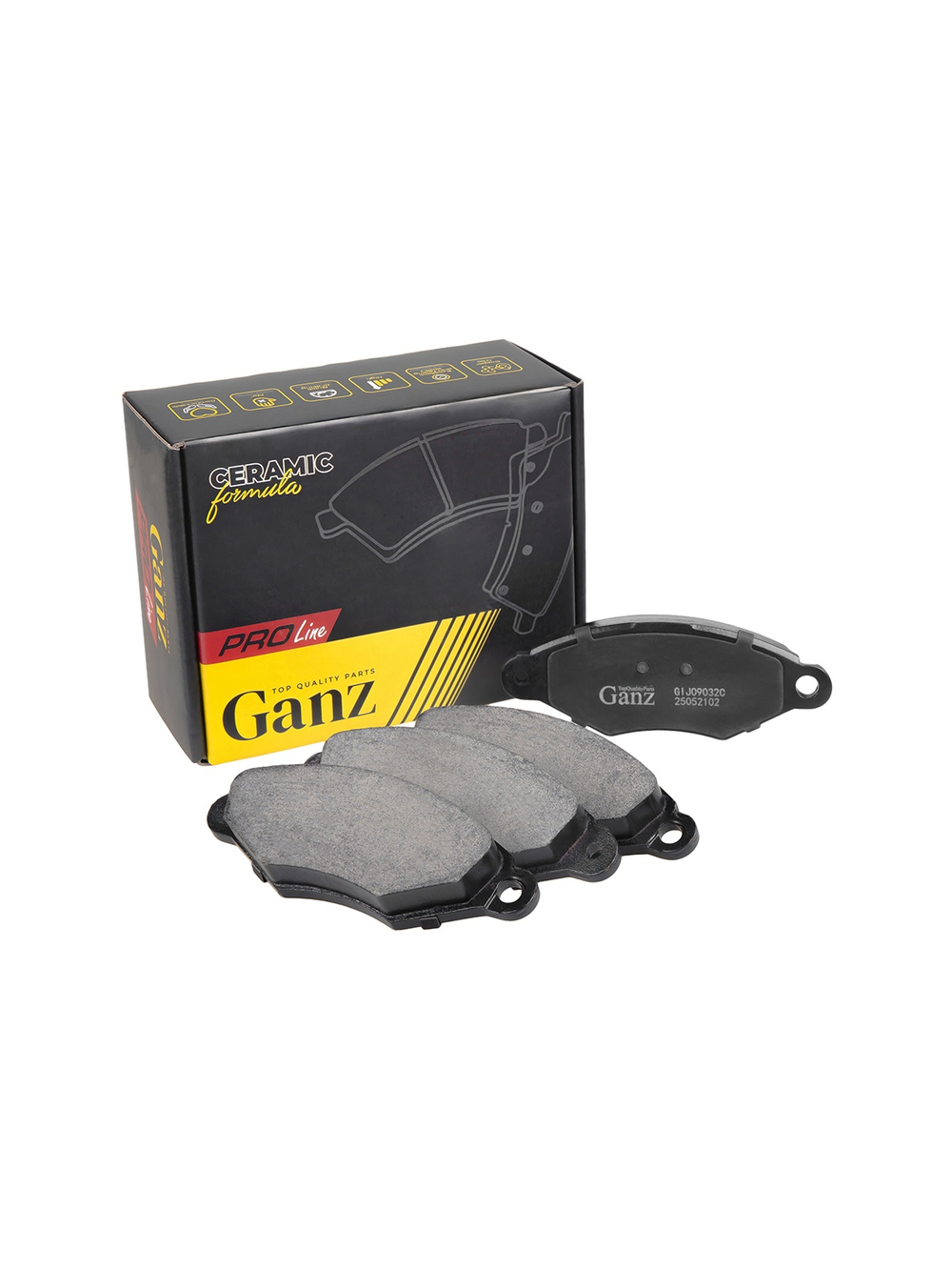 Колодки передние PRO-Line Ceramic RENAULT CITROEN PEUGEOT NISSAN GANZ GIJ09032C