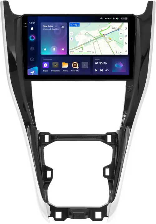 Магнитола для Toyota Harrier 3 XU60 2013-2017 (большая рамка) - Teyes CC3-2K на Android 10, Быстрая, 2K QLED, CarPlay, 4G SIM-слот