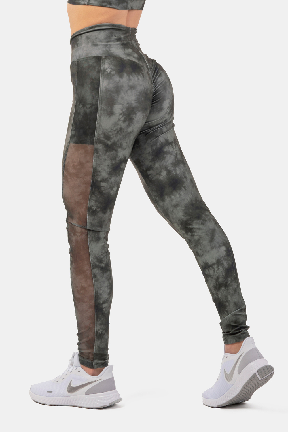 Леггинсы ECO CAMO GREEN MESH LEGGINGS "BREATHE" 400