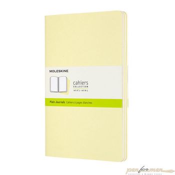 Блокнот Moleskine Cahier Large 130x210мм 80стр нелинованный нежно-желтый (CH018M23)