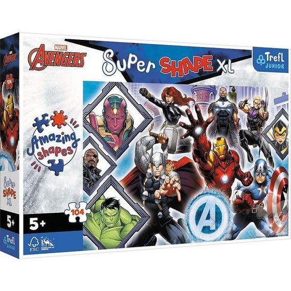 Puzzles - "104 XL" - Your favorite Avengers / Disney Marvel The Avengers_FSC Mix 70%