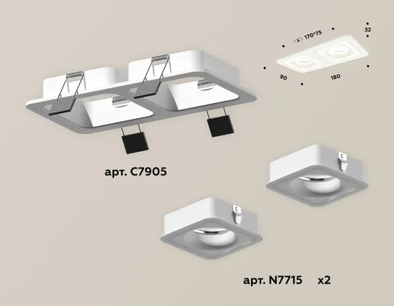 Точечный светильник XC XC7905011 Ambrella