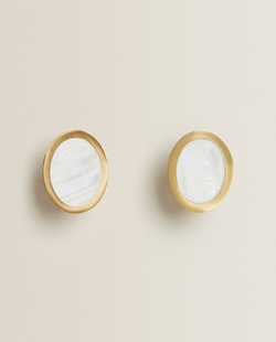 ZARA HOME ЖЕМЧУЖНАЯ ОВАЛЬНАЯ РУЧКА (НАБОР ИЗ 2 ШТ.)
