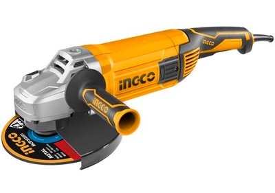 Угловая шлифовальная машина 230мм 2400Вт в кейсе INGCO AG24008-1 INDUSTRIAL
