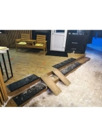 Резиновая накладка на ступень, проступь 25x75 см, 10 штук