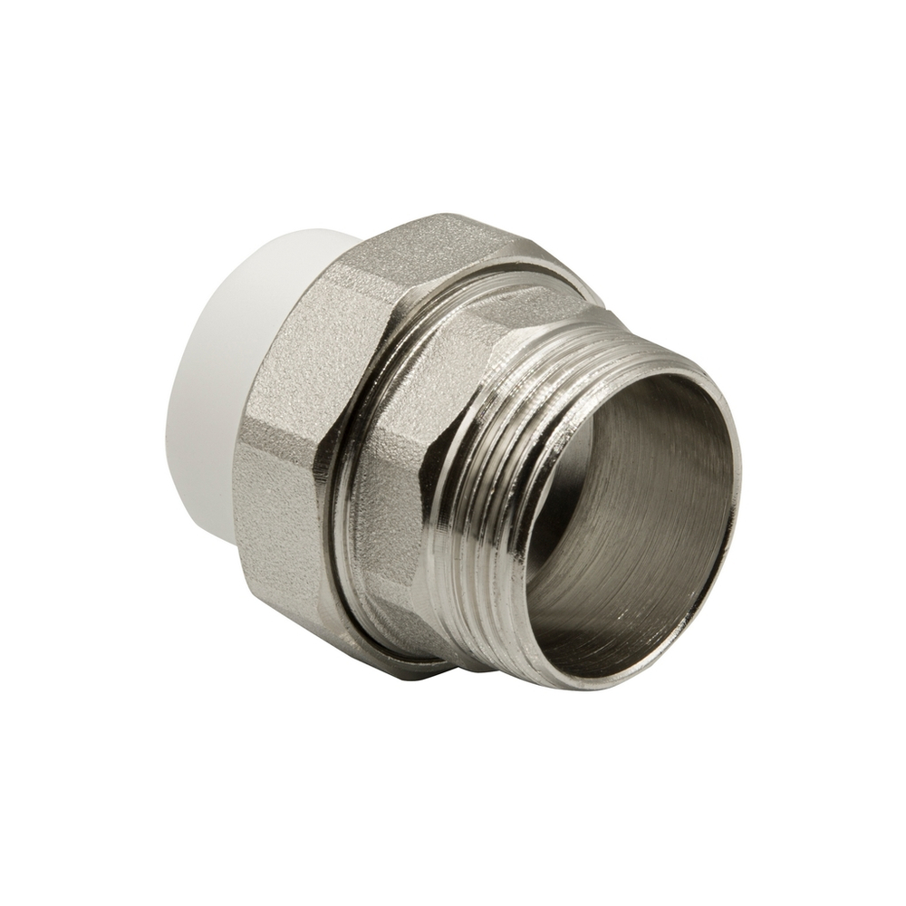 Муфта комб. разъемная, нар 32х1 1/4" EVER® БЕЛЫЙ штрихкод (Россия)