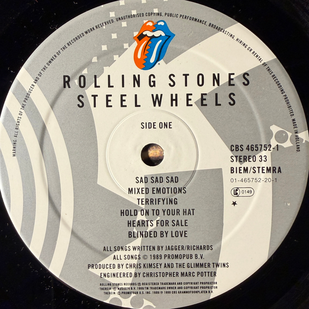 Rolling Stones - Steel Wheels (Голландия 1989г.)