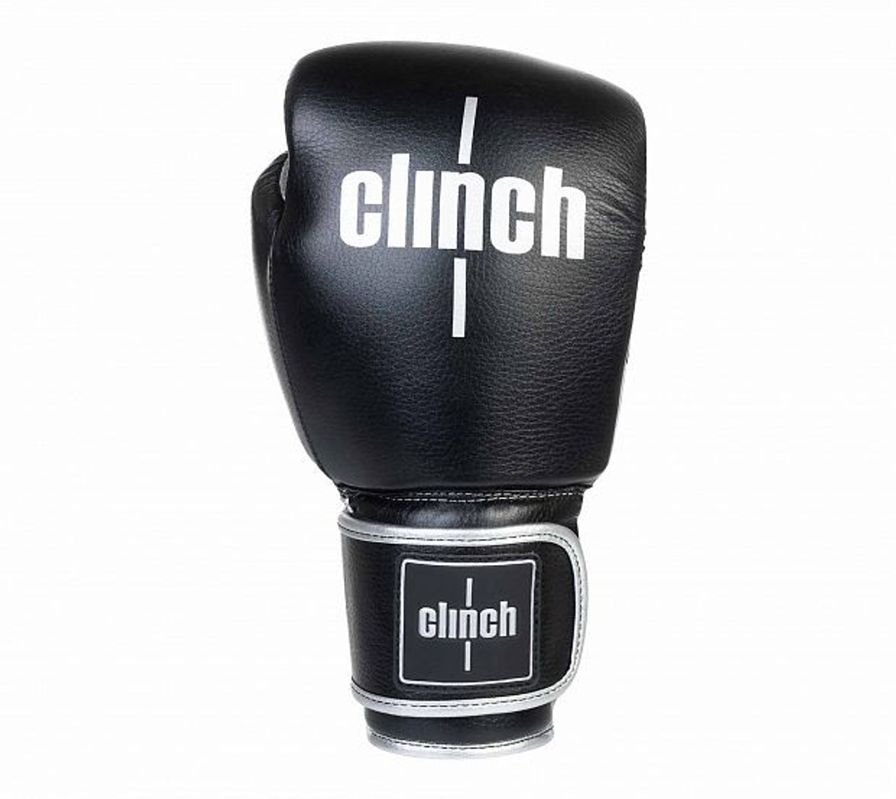 Перчатки боксерские Clinch Punch 2.0 черно-серебристые C141