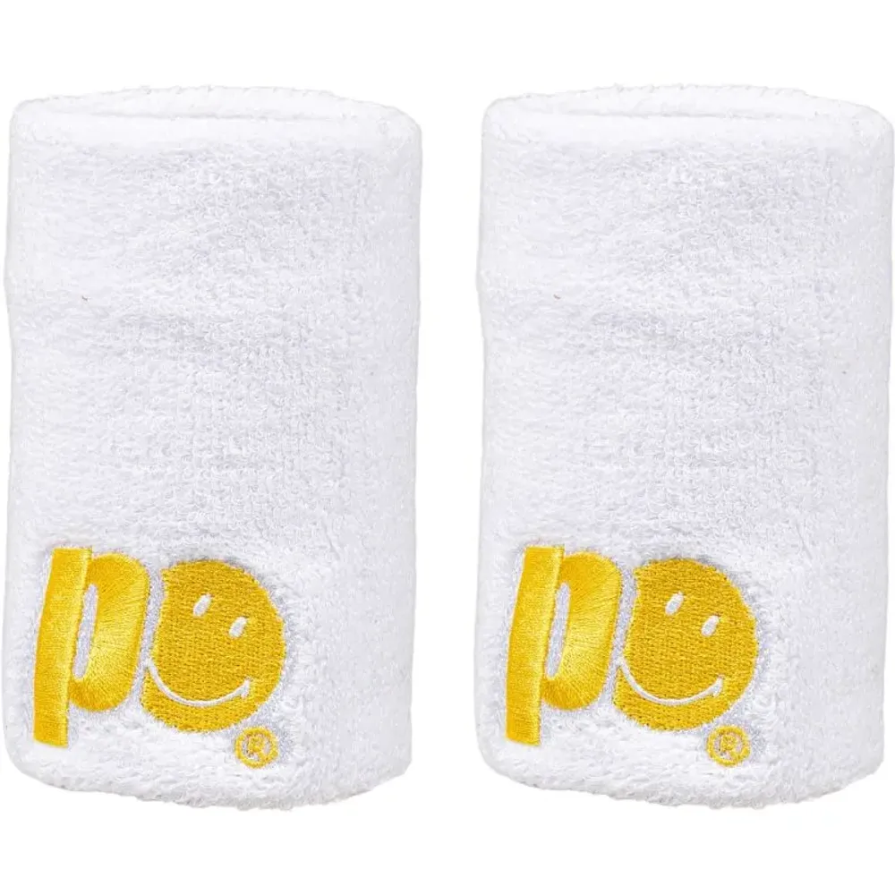 Напульсник теннисный Frotka Prince X Smiley Wristband Long 2P - white