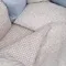 Комплект постельного белья Lollycottons Кролик Лаппин универсальный 6 предметов, Голубой