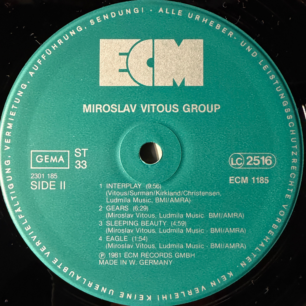 Miroslav Vitous Group ‎– Miroslav Vitous Group (Германия 1981г.) ECM Т