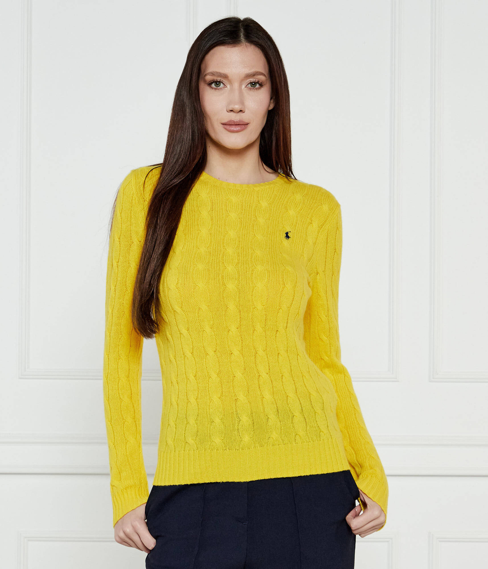 Шерстяной свитер JULIANNA POLO RALPH LAUREN - желтый(211910421)