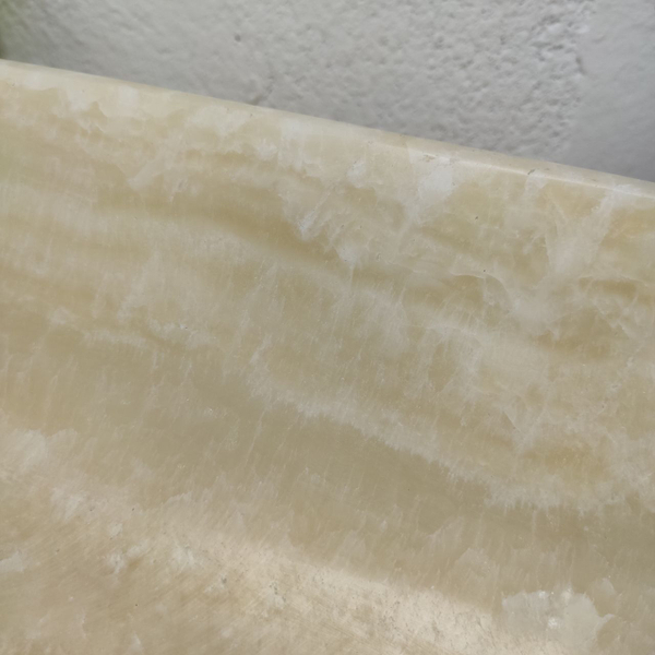 Раковина из оникса Rectangle Big Yellow SO-61578 60x40x14 из натурального камня