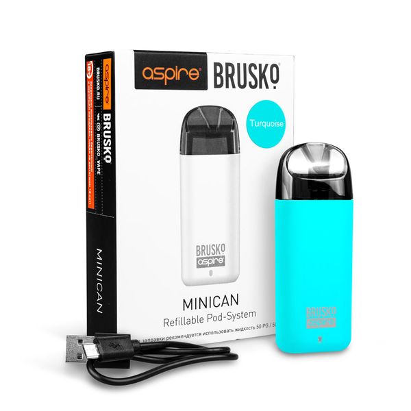 Цена на Набор Aspire Brusko Minican Pod Kit бирюзовый Купить Набор Aspire Brusko Minican Pod Kit бирюзовый