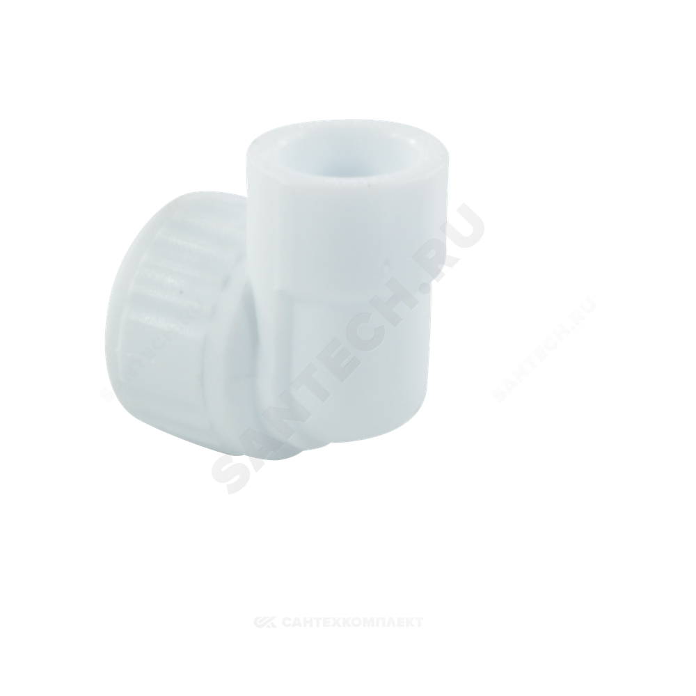 Угольник PP-R комбинированный белый Дн 20х1/2" ВР VALFEX 10125020