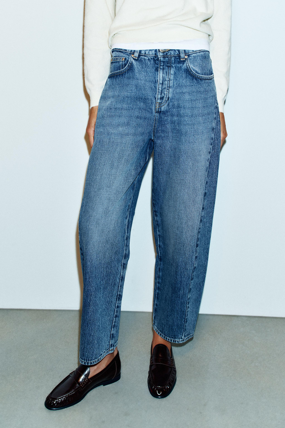 ДЖИНСЫ Z1975 BARREL С ВЫСОКОЙ ПОСАДКОЙ — ZARA