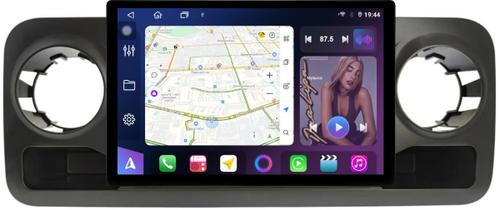 Магнитола для Mercedes-Benz Sprinter W907 2018-2025 (ШГУ монохром) - FarCar BX877 монитор 13" 2K QLED на Android 13, Быстрая, CarPlay, 4G SIM-слот
