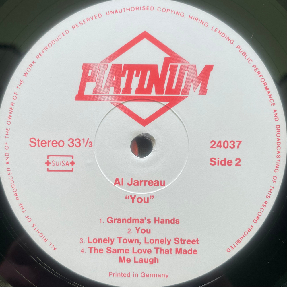 Al Jarreau ‎– You (Швейцария 1985г.)