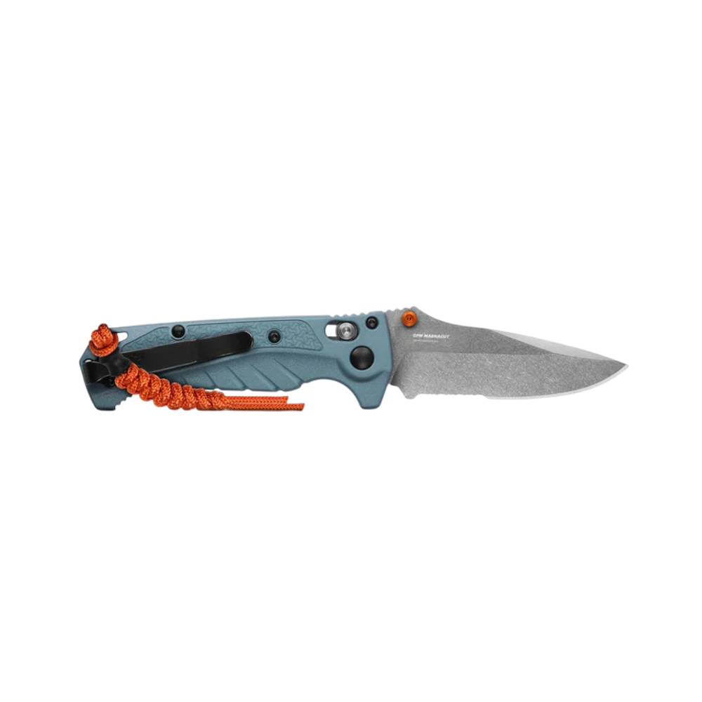 Нож складной полусеррейтор Benchmade Mini Adira™ | Depth Blue | Drop-Point
