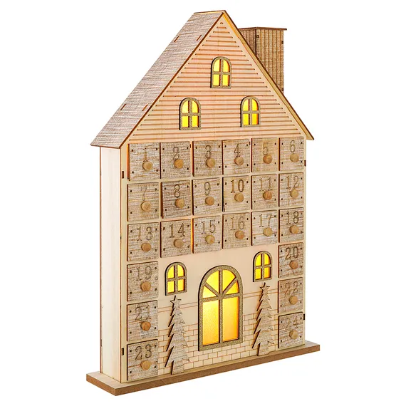 Адвент-календарь с подсветкой festive house из коллекции new year essential
