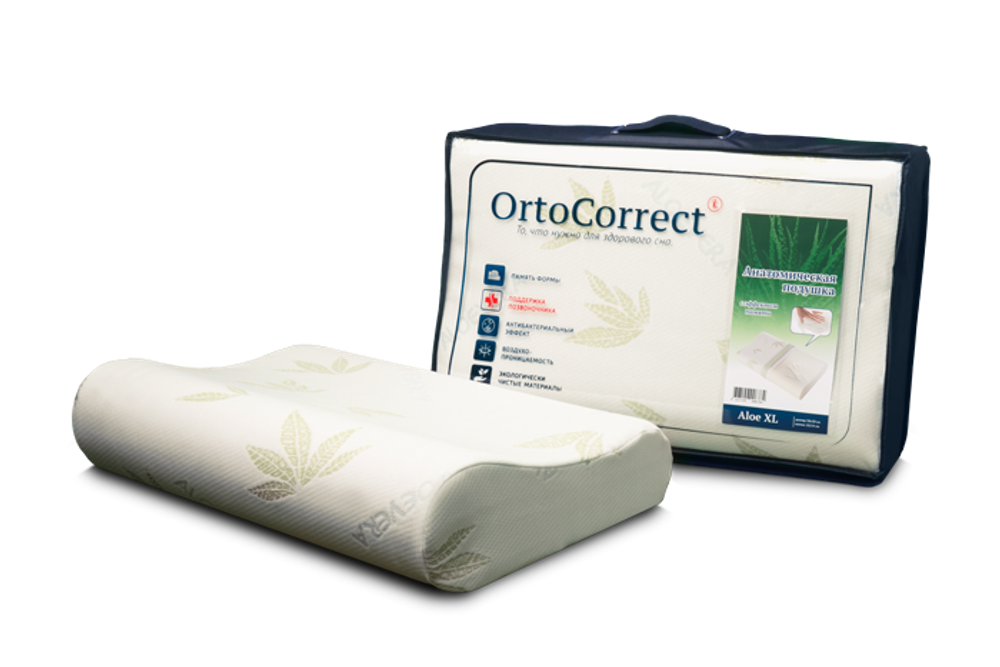 Ортопедическая подушка OrtoCorrect Classic Aloe Vera XL