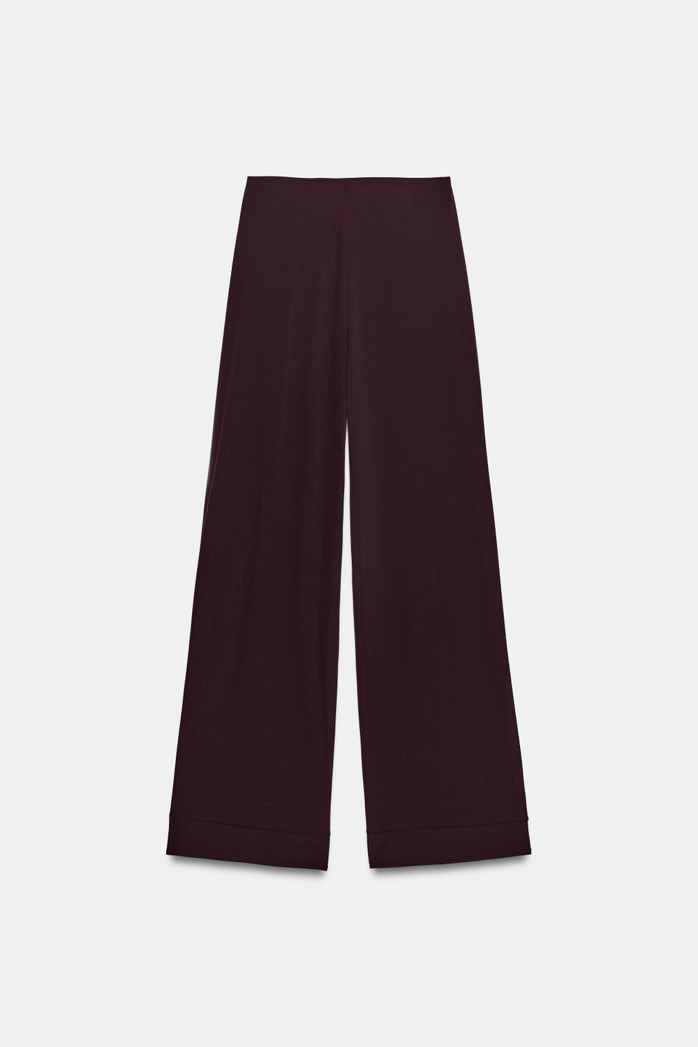БРЮКИ ПРЯМОГО КРОЯ ИЗ КРЕПА С РАЗРЕЗАМИ — ZARA