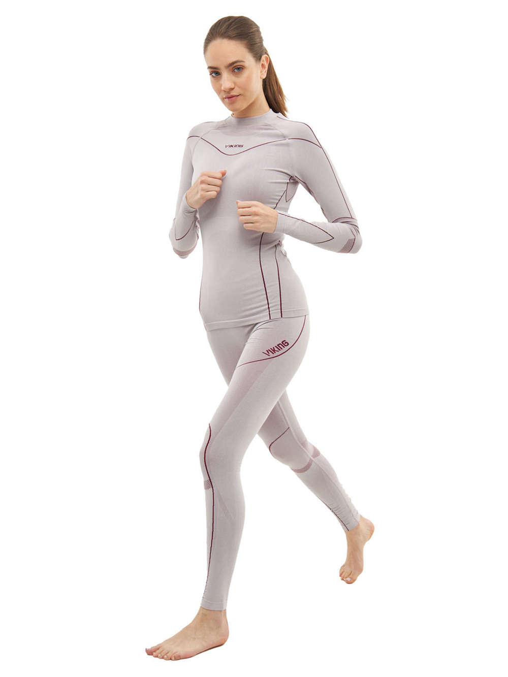 Комплект термобелья VIKING Gaja Turtle Neck Lady Set Grey (US:M)