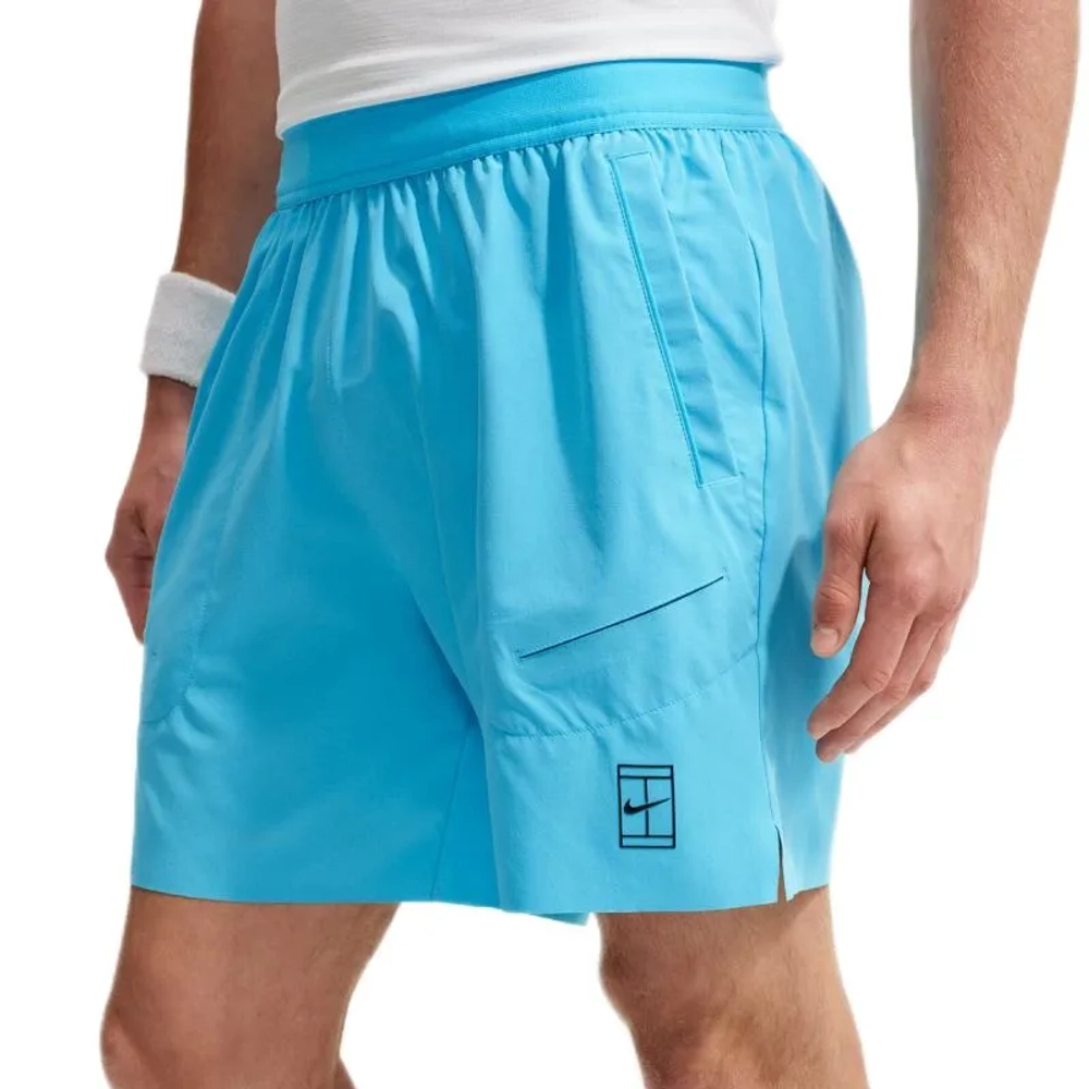 Nike Court Advantage Dri-Fit 6in Tennis - baltic blue/black