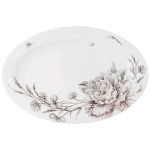 Блюдо фарфоровое 26,5*18см «WHITE FLOWER»