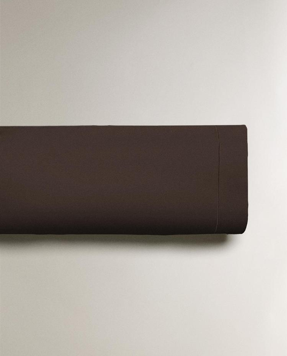 ZARA HOME (300 НИТЕЙ) НАВОЛОЧКА ИЗ ХЛОПКА, КОРИЧНЕВЫЙ