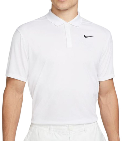 Мужское теннисное поло Nike Court Dri-Fit Pique Polo M - white/black
