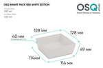 OSQ Упаковка SmartPack 550 White 112*112*85 без крышки (1/50/450)