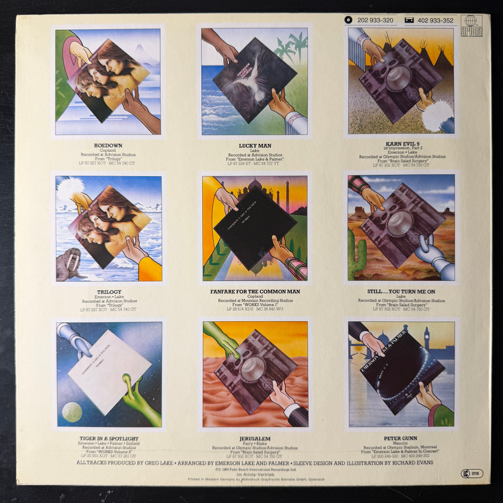Emerson, Lake & Palmer – The Best Of Emerson Lake & Palmer (Германия 1980г.)