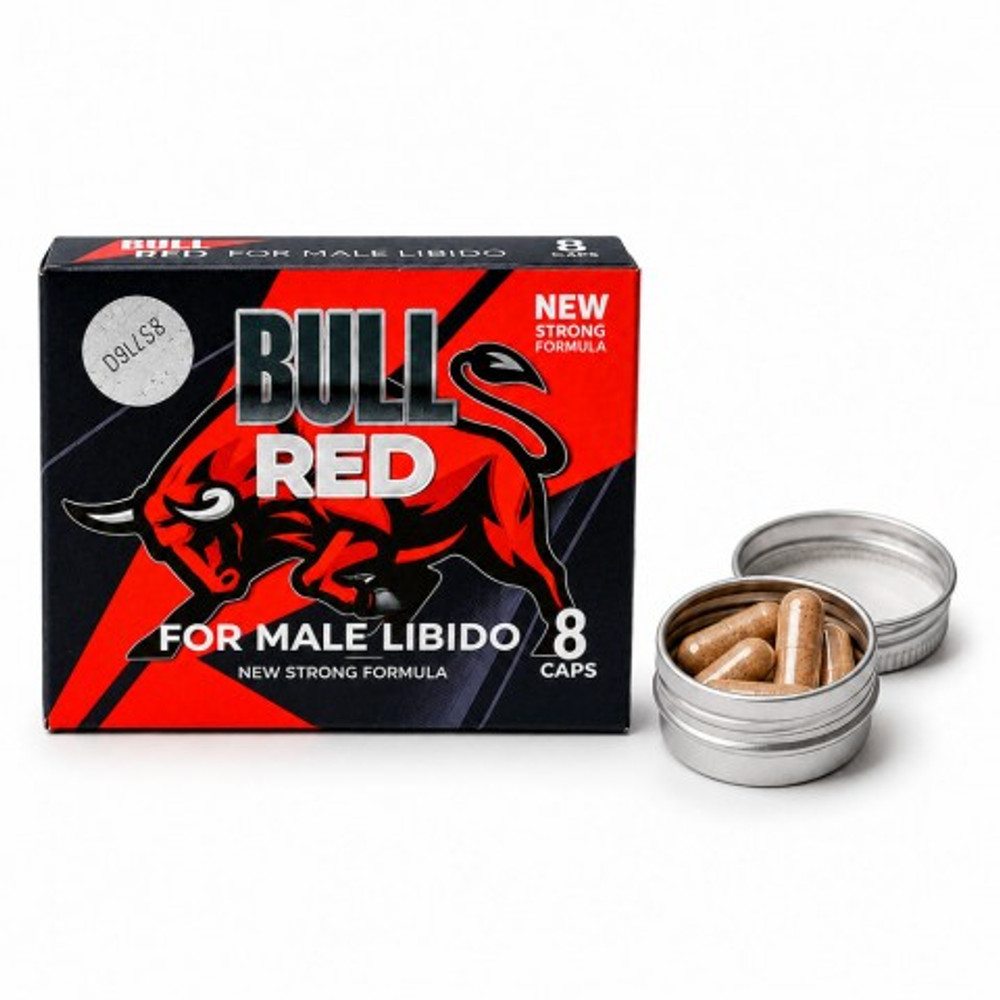 Концентрат пищевой для мужчин на основе растительного сырья BULL RED (8 капсул)