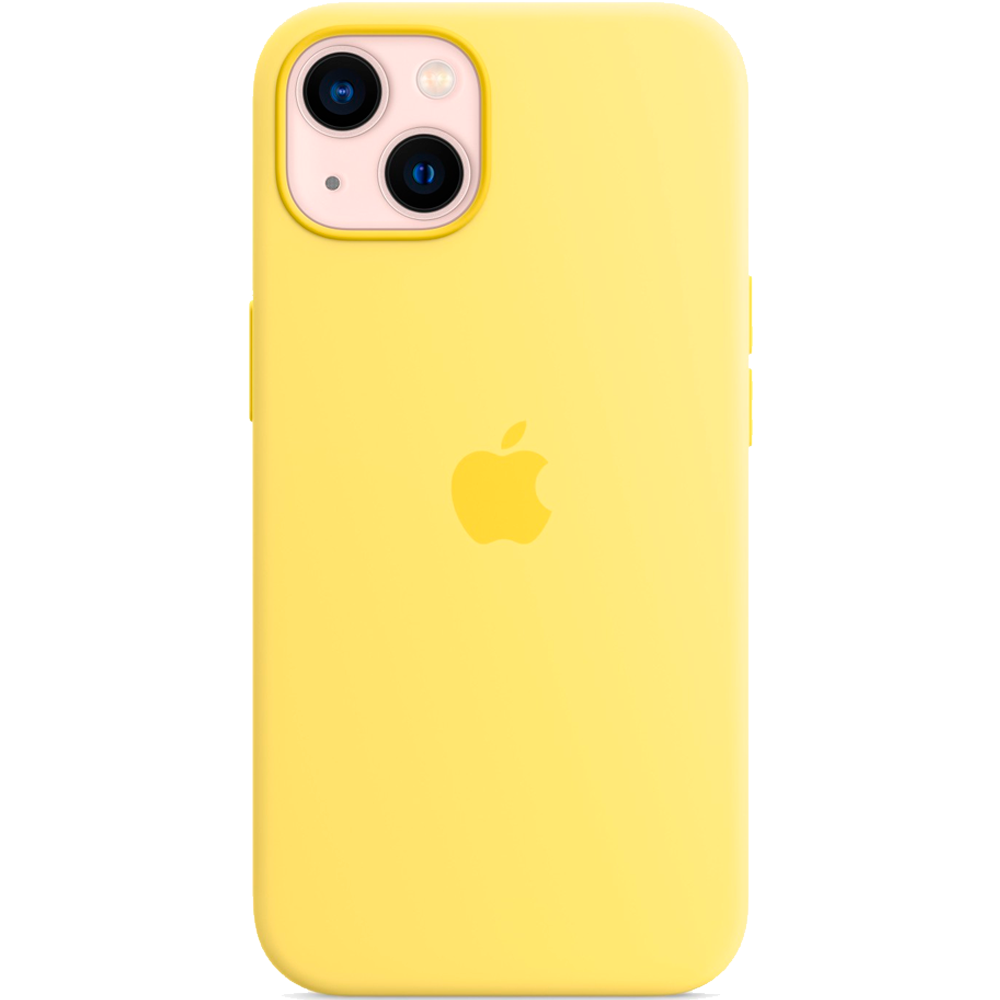 Силиконовый чехол с поддержкой MagSafe Apple Silicone Case для iPhone 13, Lemon Zest (Лимонная цедра)