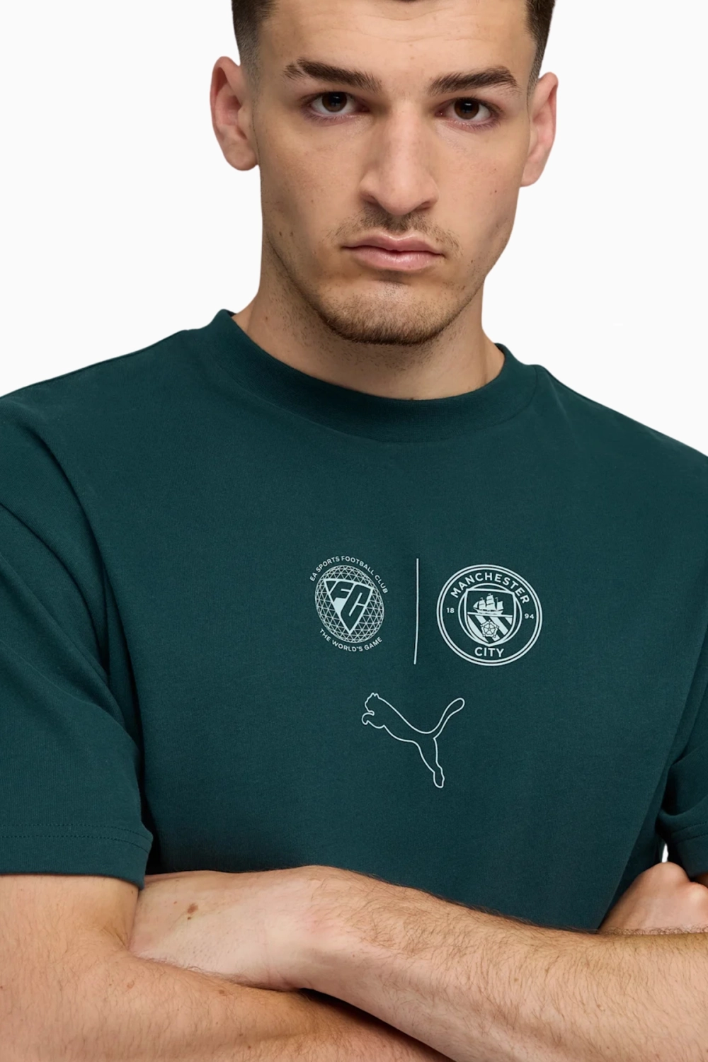 Футболка Puma Manchester City 25/26 FtblStatement Cellerator - зеленый