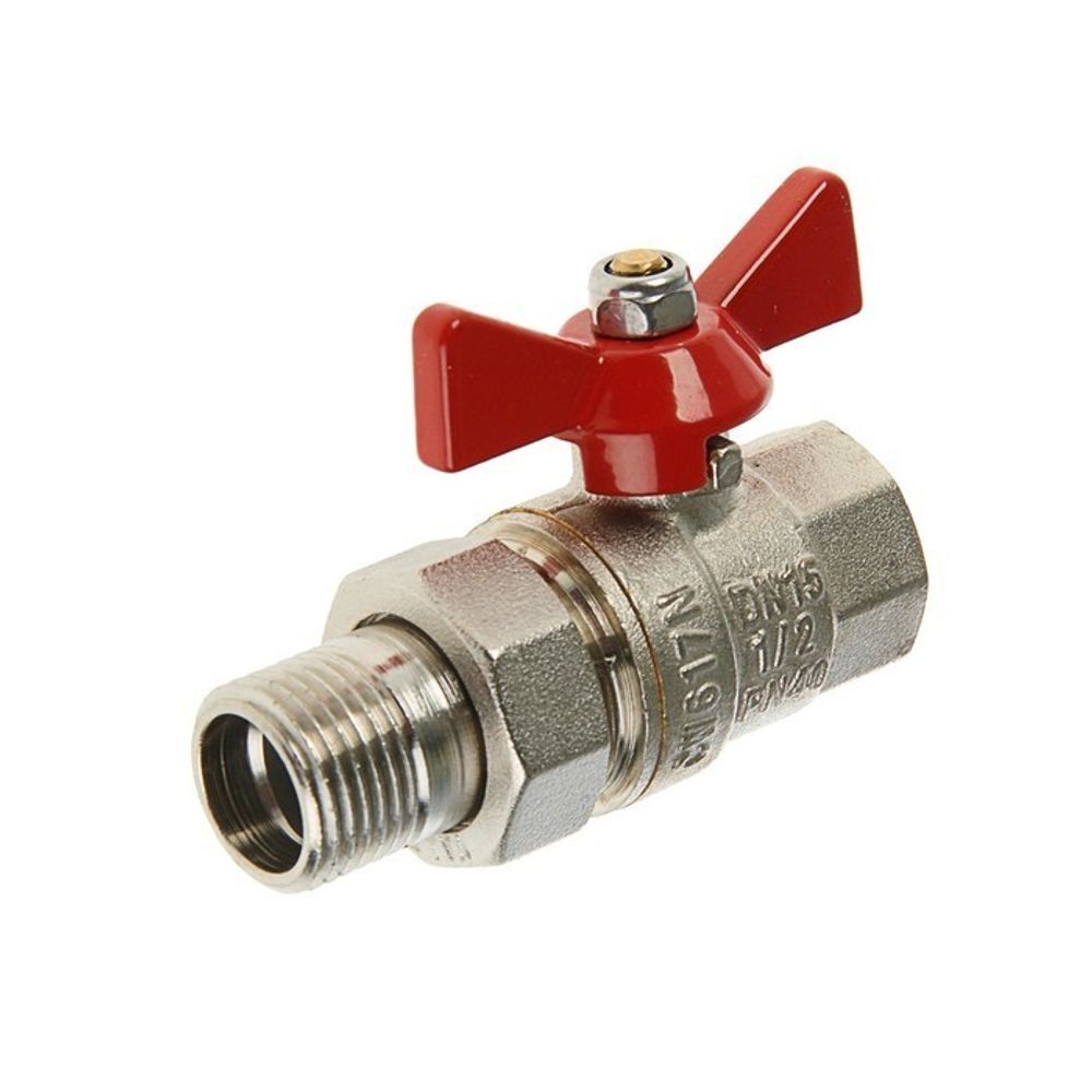 Кран радиаторный с американкой 1/2 с металлическим барашком VALTEC