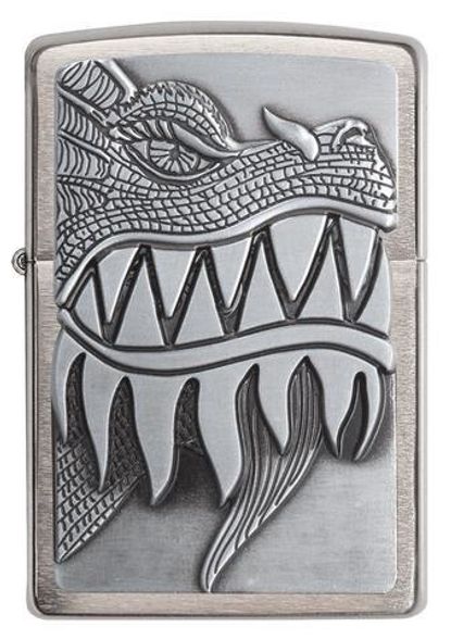 Цена наЗажигалка ZIPPO Classic с покрытием Brushed Chrome