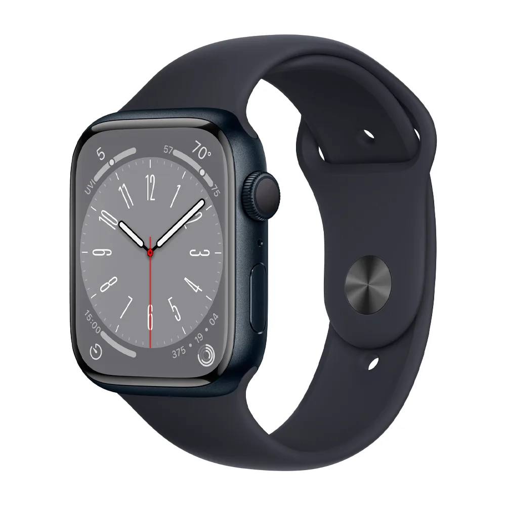 Умные часы Apple Watch Series 8 GPS, 45mm, Aluminium Case with Sport Band M/L, Midnight (Тёмная ночь)