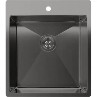 Rivelato Rinox 4450 PVD black Мойка нерж.сталь 1 чаша 440*500*200 мм, монтаж: врезной, материал: нержавеющая сталь, цвет: черный