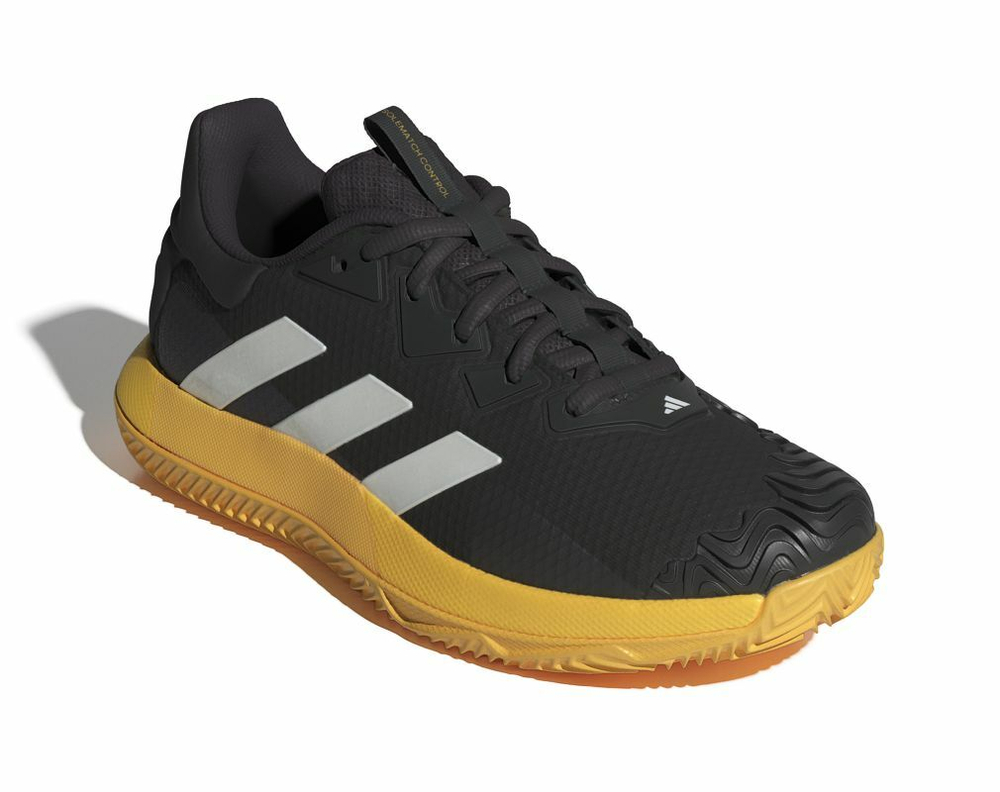 Мужские кроссовки теннисные Adidas SoleMatch Control M Clay - black/yellow