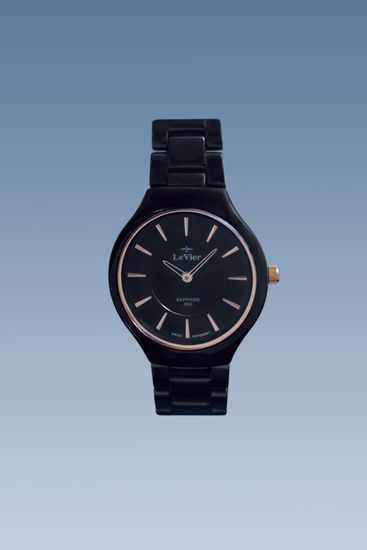 Женские французские наручные часы из Керамики LeVier L 7504 L Bl