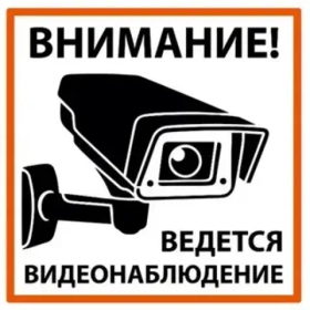 Плакат 200х200мм "Внимание! Ведётся видеонаблюдение" TDM SQ0817-0085